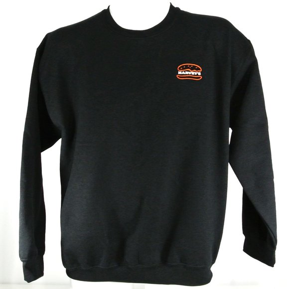 HARVEY'S Hamburgers Fast Food Employee Uniform Sweatshirt NEW Size XL - Picture 1 of 7